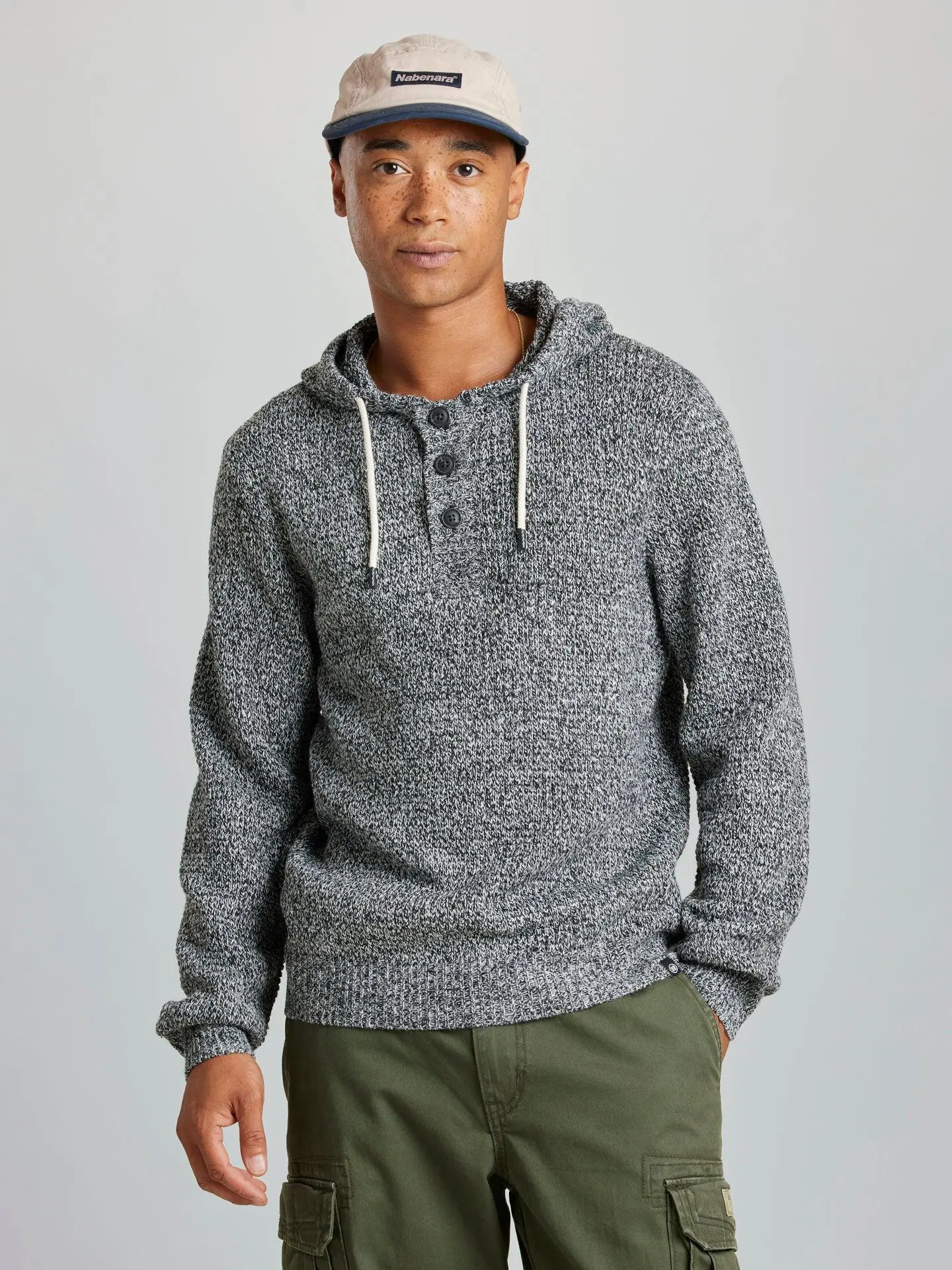 Mack Marled Henley Hoodie