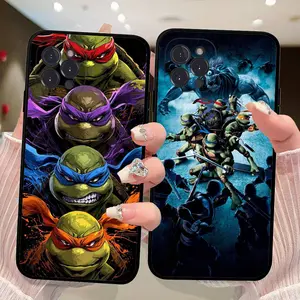 Fashion Movie N-Ninja Cartoon T-turtle Phone Case for IPhone 17 16 14 15 13 12 11 Pro Max Plus Samsung Galaxy S26 S25 S24 S23 S22 Silicone Soft Cover