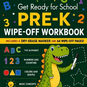 Pre-K Dinosaur Workbook | Alphabet, Numbers, Shapes, Counting & Early Learning Skills for Preschoolers