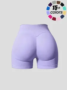 Women's High Waist Sporty Tight-Fitting Shorts, Activewear Shorts, Abdominal Control & Butt Lifting, Ideal for Cycling and Gym Exercises, All Seasons