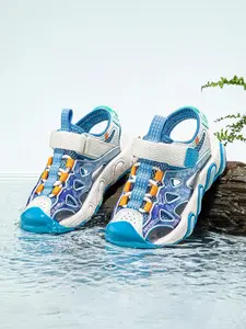 HOBIBEAR new summer children's shoes and sandals, anti kick beach sports shoes for boys and girls