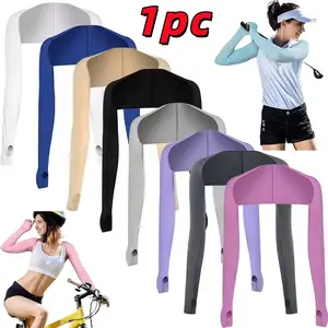 Sun Protection Arm Cover, Breathable & Comfortable Athletic Sun Protection Arm Sleeve, Elastic & Soft Arm Cover for Outdoor Fishing, Golf, Cycling