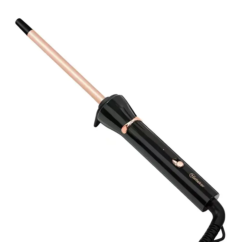 9mm Ultra Slim Barrel Curling Iron Wand - Auto Heat Control, Precise Styling, Youth-Friendly Bouncy Ringlets, Home Salon Essential Tool, Black Friday Women's Gift