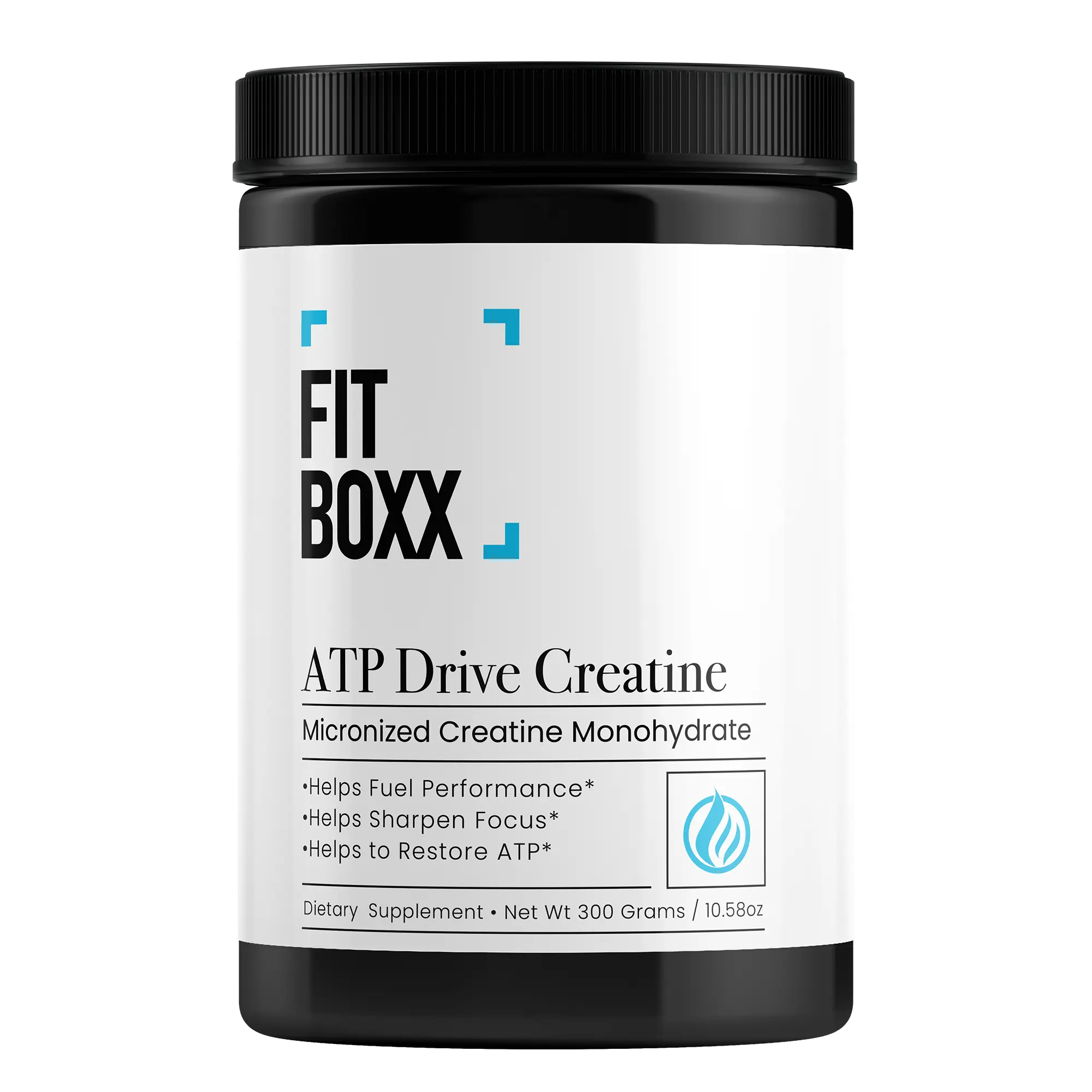 FITBOXX ATP Drive Creatine – 5g Micronized Creatine Monohydrate for Strength Focus & Energy Vegan Clean No Fillers 300g - Healthcare