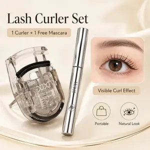 Lash Curler Set with Free Mascara – Natural Curl Eyelash Curler Kit, Long Lasting Lift & Curl, Beginner Friendly Makeup Eye Lash Tool, Portable Beauty Eye Makeup Gift Set Cosmetic Cosmetic Cosmetic