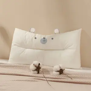 Cute Bear Toddler Pillow for Sweet Dreams  | Soft Cotton | Sanity Saver for Moms