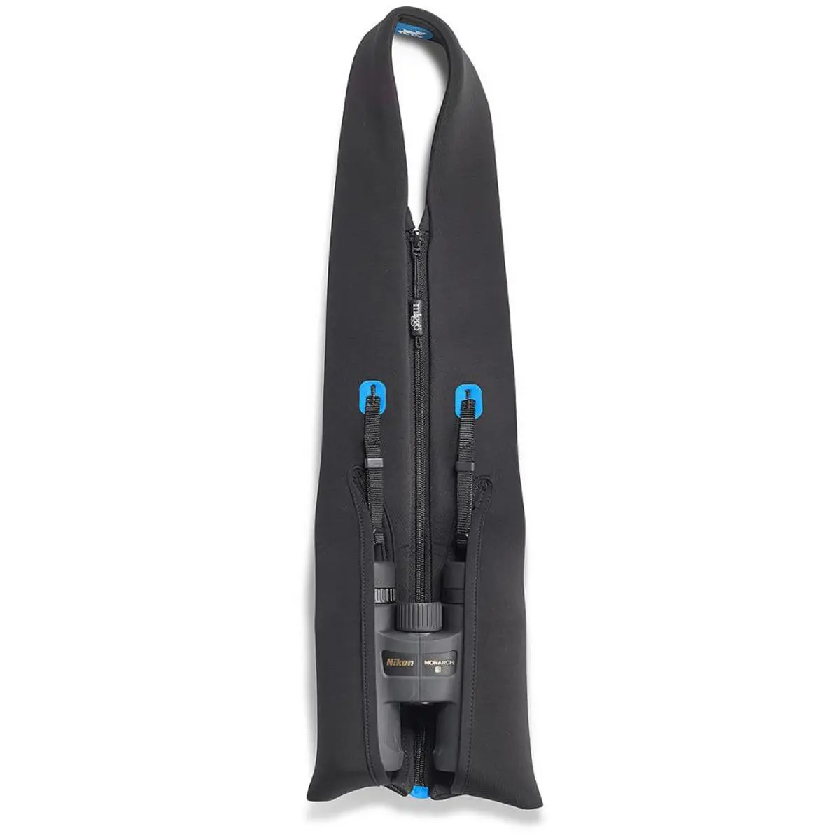 miggo Strap-and-Wrap Binocular Harness with Zipper, Black