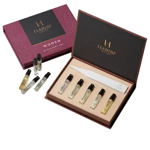 HABIBI NEW YORK Deluxe Fragrance Discovery Mini Set - 10 Alcohol-Based 2mL Travel-Ready Mini Perfume Sprays, Floral Scents, Exotic Aromas for Women & Unisex