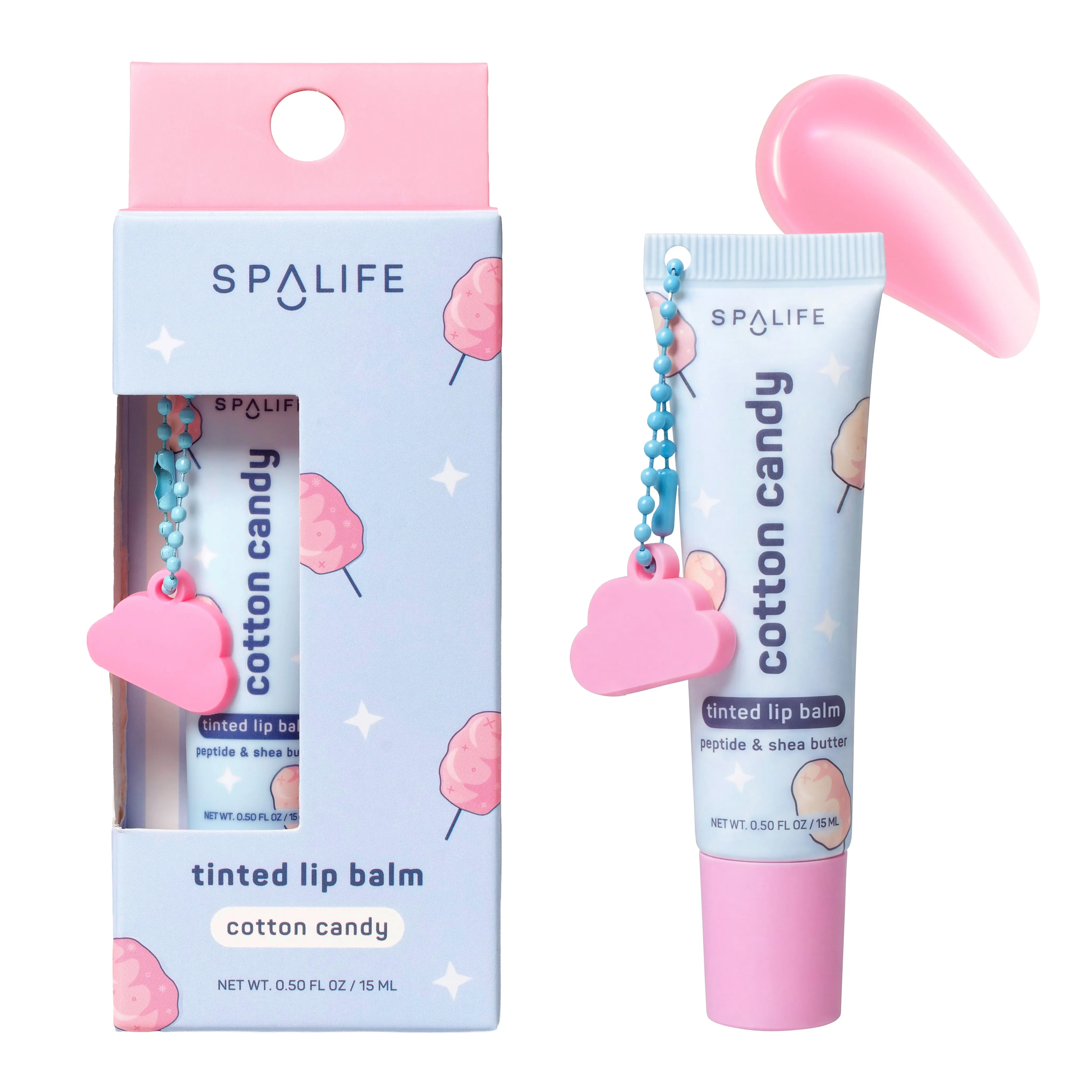 Cotton Candy Tinted Lip Balm (with peptide & shea butter)