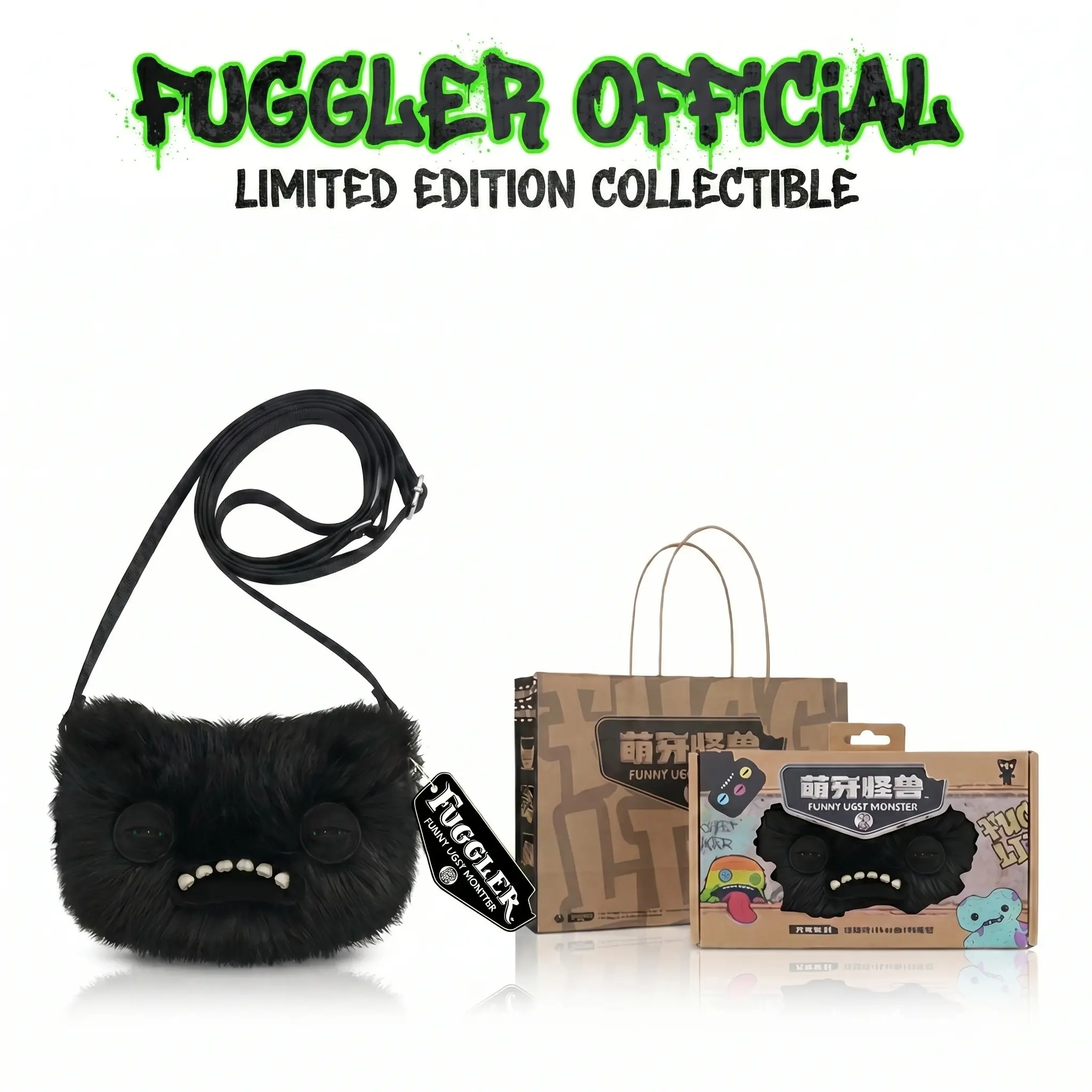 Fuggler  Monster Crossbody Bag for Women, a Unique Shoulder Purse with Ugly Teeth and Zipper Mouth, Fashionable Accessory Gift, Fashionable Bags, Casual Shoulder Purse, Purses