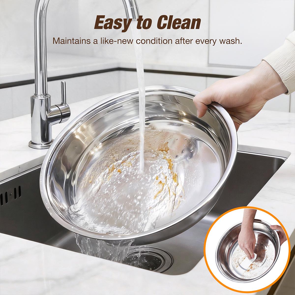 WARMOUNTS 6.5QT Gold Chafing Dishes for Buffet with Glass Lid , Round Chafers and Buffet Warmers Set with Mirror-Polished Stainless Steel, Rolled Rim, Stackable, Lid Holder for Parties, Weddings (2/4/6 Pack）