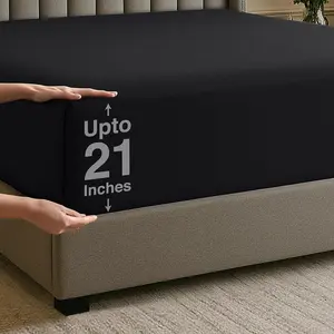 Utopia Bedding Deep Pocket Fitted Sheet for All Mattress - Soft, Breathable, and Fade Resistant - Hotel Luxury Experience