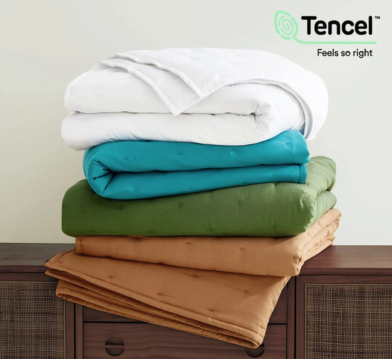 Seraphina Tencel Modal Blend Crescent Stitched Quilt Set