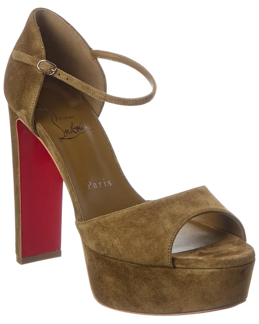 Christian Louboutin Sandaloo 130 Suede Platform Sandal