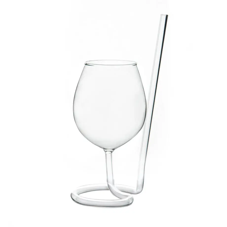 SIPSIP Wine Glass | Wine Glass with built in straw