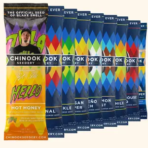 Chinook Seedery Natural Sunflower Seeds 9-Flavor Sampler Pack - 9 x 1.5oz Bags, US-Made, Lemon-Infused Option, Gluten-Free, Non-GMO, Low Sodium, High Protein, Low-Carb, Keto-Friendly Cupboard Snacks