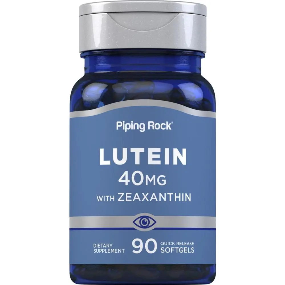 Piping Rock Lutein with Zeaxanthin 40mg  | 90 Softgels | Eye Health Supplement from Marigold Extract | Non-GMO, Gluten Free