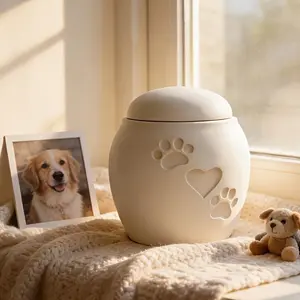 Pet Ashes Memorial Jar, Cat Dog Ash Storage Box, Keepsake Ornament, Pet Hair Teeth Tribute Burial Supplies, Elegant Remembrance Home Gift