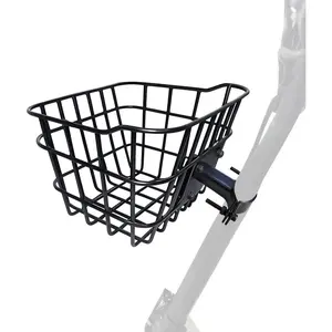 Small Front Bicycle Basket with Fixed Holder - Rust-Proof, 2 gal Capacity, Secure Hold Bicycle Parts Bike Accessories for Teens' Bikes, Electric Scooters