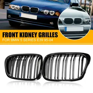 Gloss Black Car Front Kidney Grille Grill Racing Grills For BMW E39 5-Series 525i 528i 540i M5 1997-2003 51137005837 Car Accessories