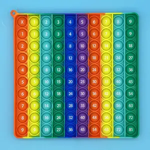 Multiplication Learning Educational Toys, Silicone Rainbow Math Teaching Props, Math Teaching Aid, Math Game Toys for Kids, Math Learning Tools