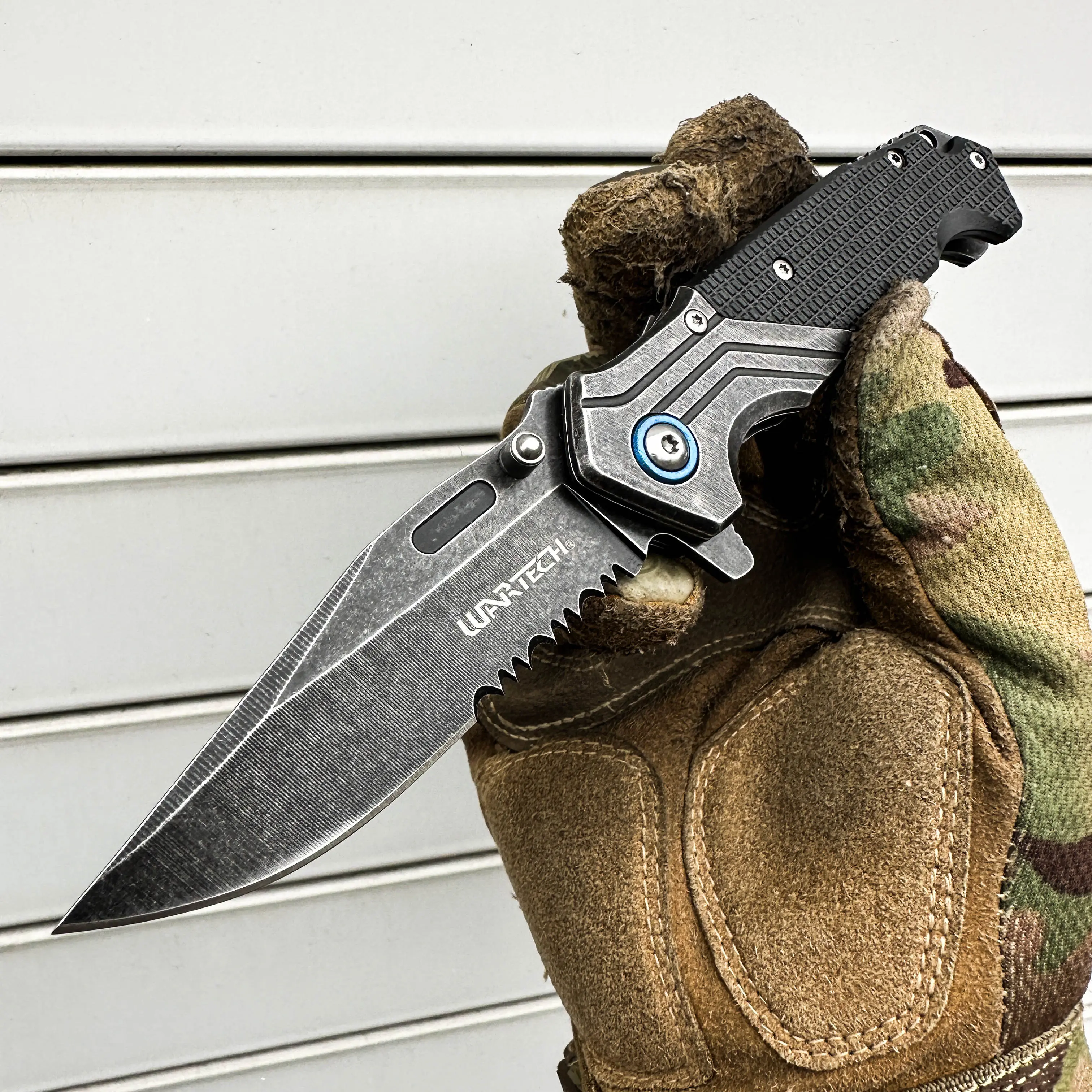 7.5" Rugged Design Collectible Pocket Knife with Ergonomic Handle Grip, Lightweight Outdoor Hunting & Camping Knife for Men & Women, Sharp Stainless Steel Blade Utility Knife Tool Gear