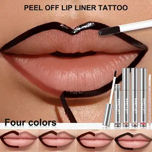 Long-Lasting Lip Liner Pen, Waterproof & Sweatproof, Matte Finish, Easy-To-Clean Design, Available in Single or Four-Pack Options, Lipliner