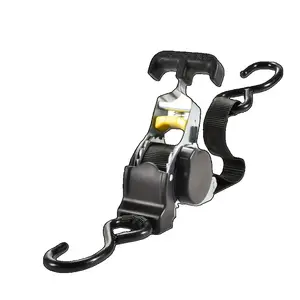 Self-retracting Ratchet Tie Down Strap for Car Road Trips, Self-retracting Ratchet Tensioner, Ratchet Tie Down Strap for Motorcycles