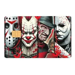 Halloween Villains Debit/Credit Card Skin Personalize Your Payment with Unique Patterns, Perfect Gift for Friends