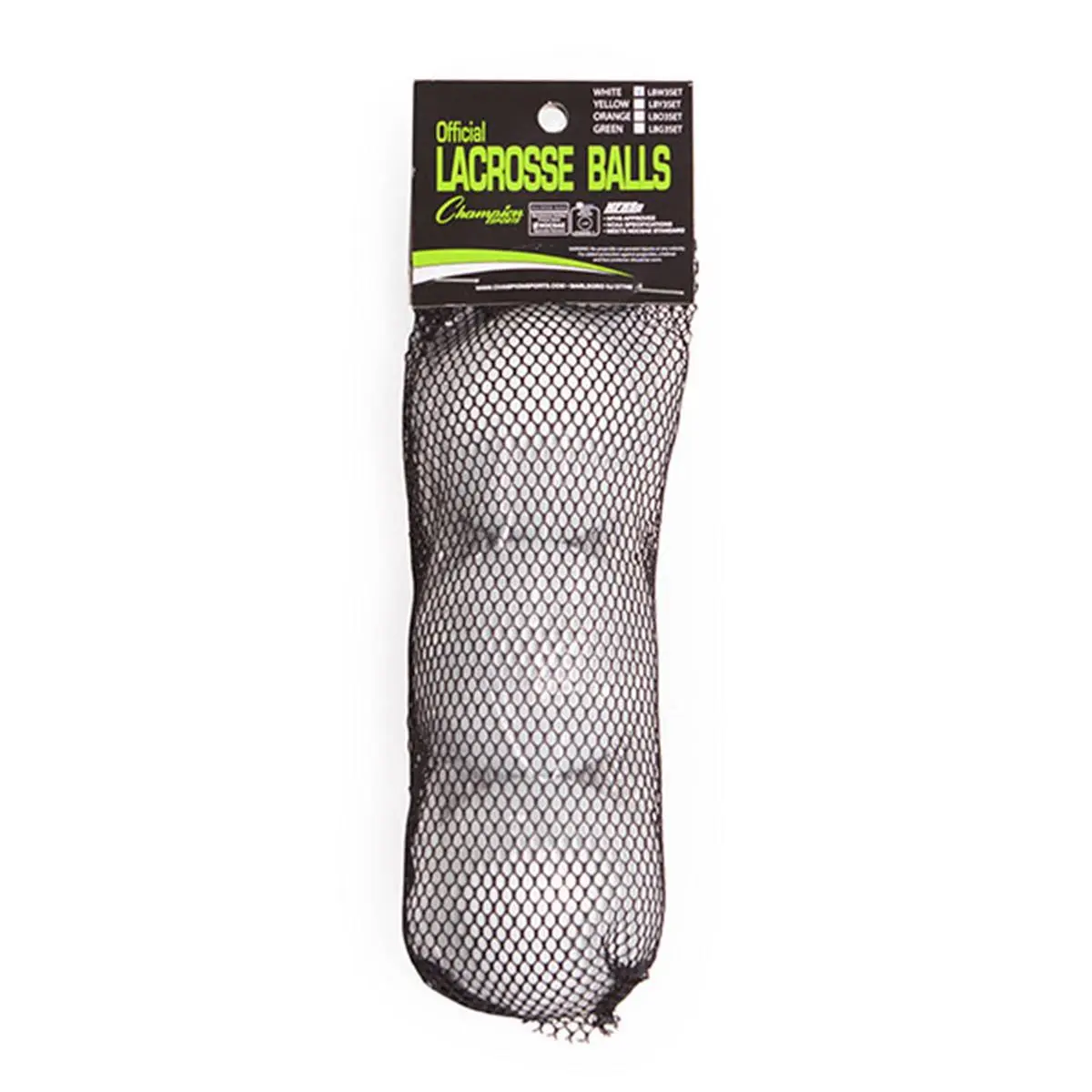 212 MAIN NOCSAE Lacrosse Ball Set, White - Official Size, Set of 3