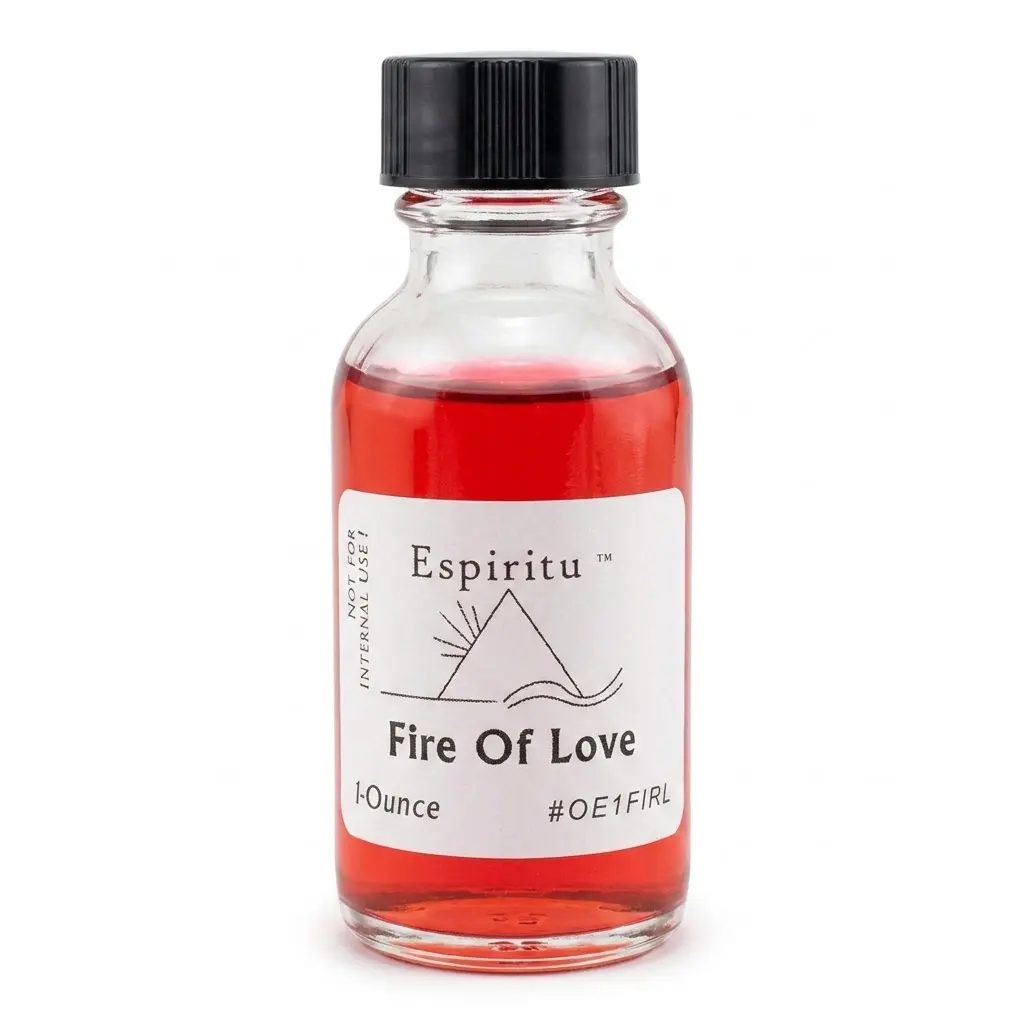 Espiritu Fire of Love Ritual Aroma Oil 1oz — Passion &amp; Romantic Attraction Formula