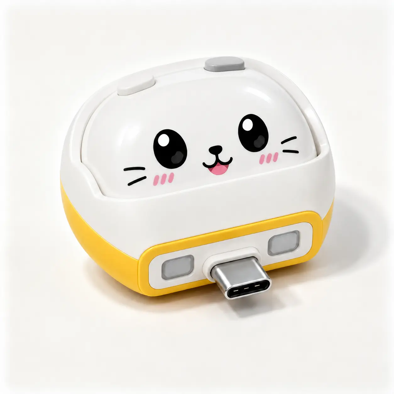 Cute Cartoon Auto Shutoff Charging Adapter Plug - Mobile Cable Compatible, Type-C Accessories, Intelligent Power Cut When Fully Charged, Battery Protection, Bedside Charger Adapters, USB-C Device Support, Auto-Disconnect Technology