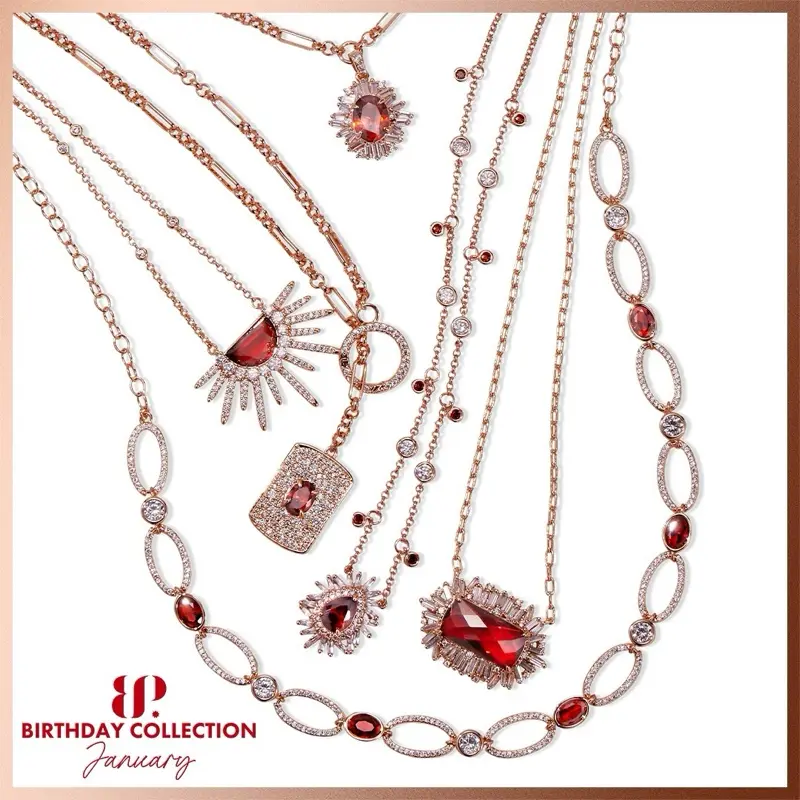 BP January Collection Unrevealed Sealed Stone Necklace with Unique Design Pendant