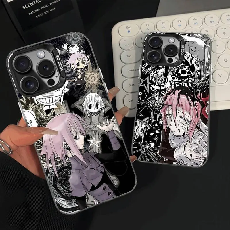 Crona Soul Eater Personalized Animal-Themed Phone Case - Anti-Drop Protection, Wear-Resistant TPU Keeps Colors Vivid, Black Matte Hard Bumper Phone Accessory for iPhone 17/16/15/14/13/12/11 Pro Max Plus Air