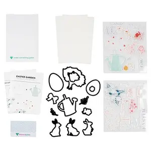 Crafts & Sewing Diamond Press Easter Garden Die and Stamp Kit