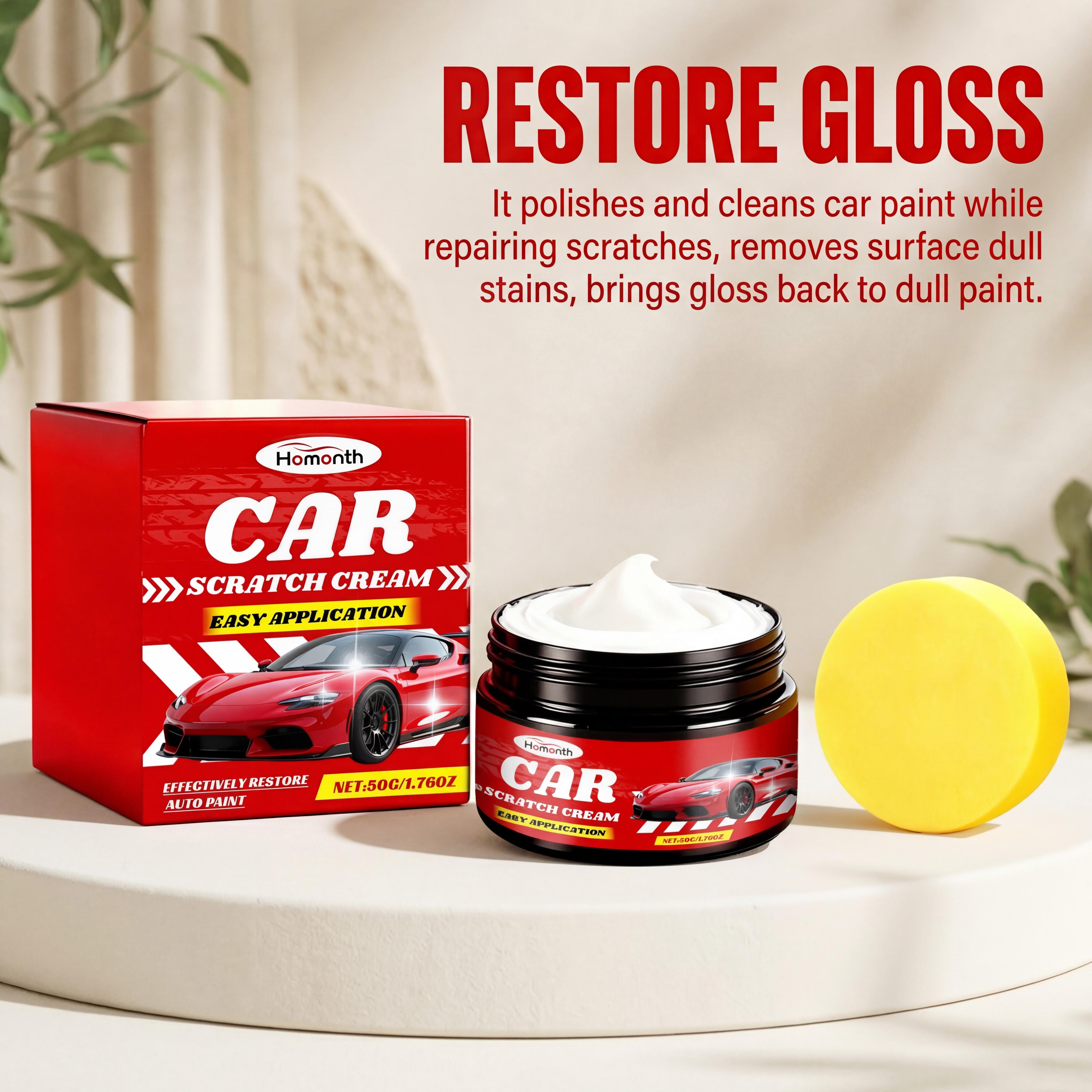 Car Paint Scratch Remover Repair Paste Fix Scratches and Scuffs Restore Car Paint Shine with Nano Coating Diy Paint Repair