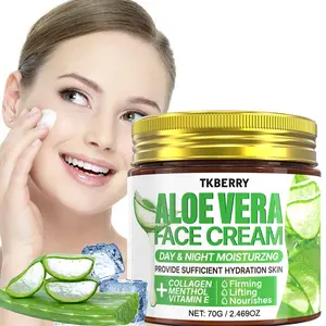 70g Aloe Vera Cream Moisturizer, Contains Aloe Vera Plant Extract, Hyaluronic, Deeply Hydrates And Moisturizes, Firms And Cares for Skin, Suitable for Face, Body, Safe, Hypoallergenic, Sensitive Formula, A Gift for Mother, Teacher