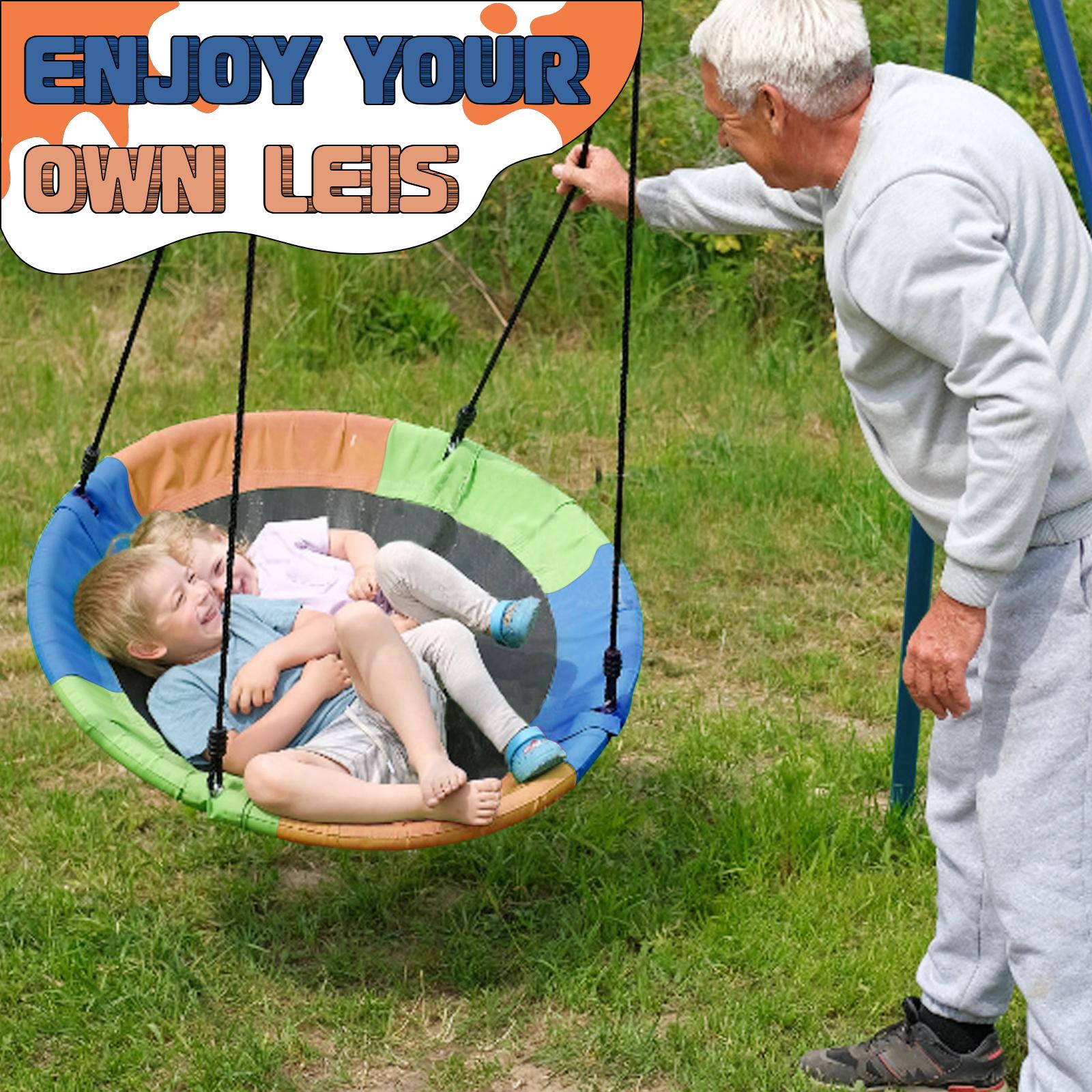 Backyard swing, 440-pound heavy A-frame metal bracket with basketball hoop, 40-inch large platform swing, used in outdoor playground park. Swing Stand Heavy-Duty Rectangular for kids Sturdy patio furniture sets