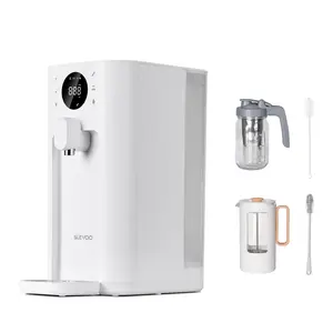 [UV] Reverse Osmosis Water Filter Countertop, 6-Stage RO Water Filtration System with 2 Glass Pitchers for Juice/Cold Brew Coffee, TDS Real-Time Displaying, Counter Water Purifier for Home/Office