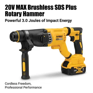 Dewalt DCH263 Rotary Hammer – 20V Brushless Motor, 3.0J Impact Energy for Concrete Drilling Up to 28mm lithium battery replacement drill tool professional power
