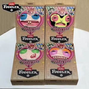 New Fuggler The Powerpuff Girls Soft Plush Doll Blossom Funny Teeth Monster Ugly Cute Toys Cartoon Chlidren Birthday Trend Gifts