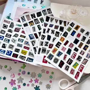 1 set Vintage Alphabet Stickers, Total 181 Pieces, Perfect for Scrapbooking, Journals, and Planners. Includes A–Z Uppercase & Lowercase Letters, Matte Paper Finish, Durable Die-Cut Design, Ideal for DIY Crafts and Decorative Planning.