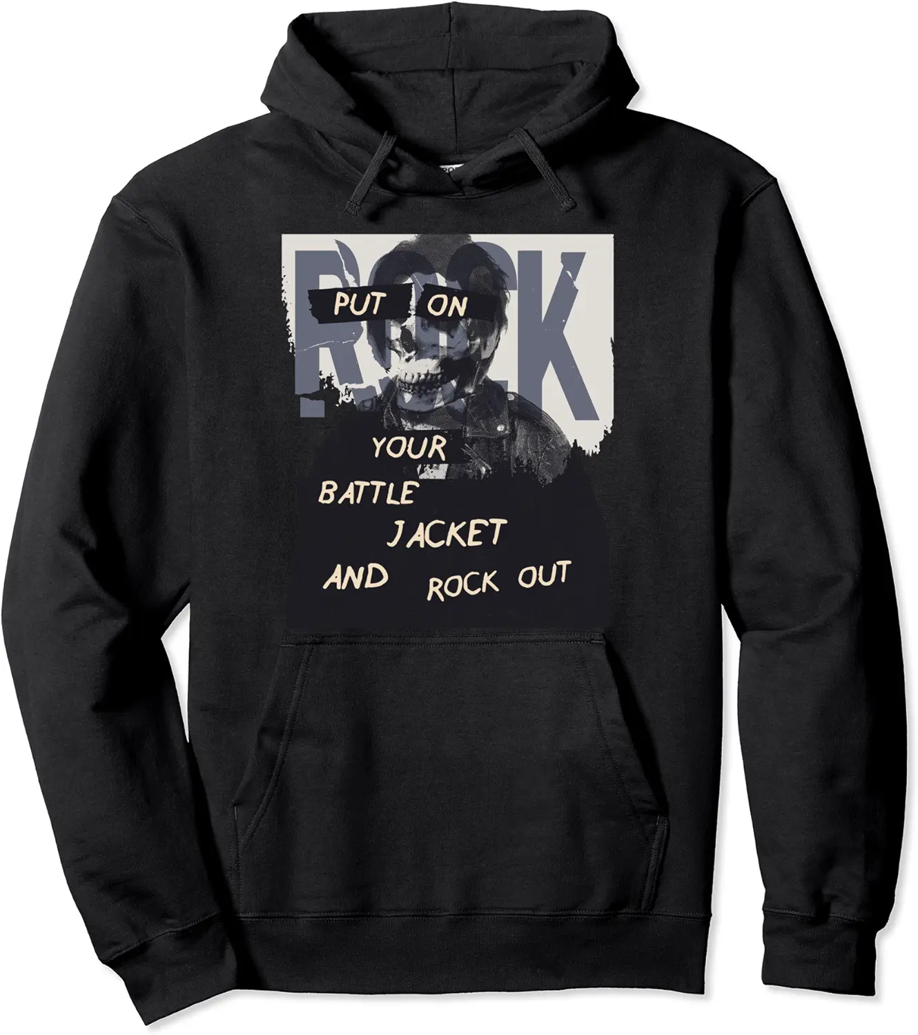 Punk Rocker Band Emo Anarchy Weirdo Gothic Skull Clothing Pullover Hoodie - Emilyschwe Shop 27B09H58KFP4