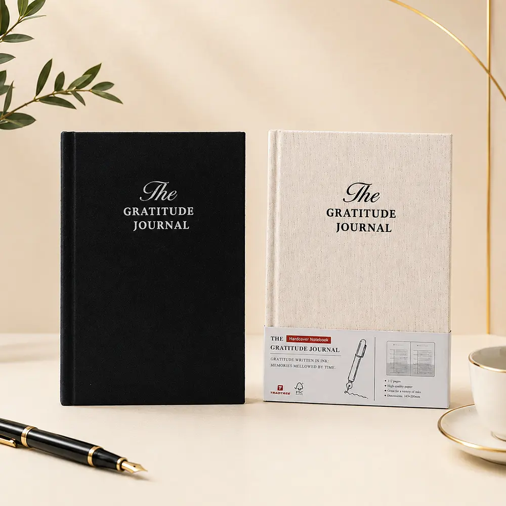 Manifestation & Gratitude Hardcover Journal 2-Pack - 6-Month Daily Positivity Tracker Books with Daily Quotes, Easy-to-Follow Prompts, Thick Pages, Lay Flat Design for Teachers, Moms, Entrepreneurs (Religion & Philosophy Humanities)