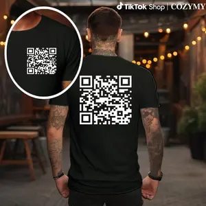 T - shirt with Interactive QR Code Elements: Unique Design for Digital Engagement