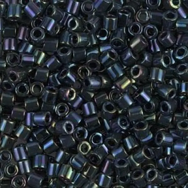 Metallic Dark Blue Rainbow 8/0 Delica || DBL-0002 || Miyuki Delica Seed Beads || Mack and Rex || Wholesale glass beads in bulk