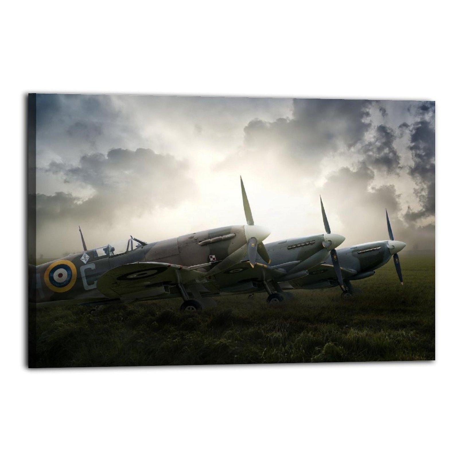 Military Fighter Poster Supermarine Spitfire（1） Poster Decorative Painting Canvas Wall Art Picture Print Modern Family Bedroom Decor
