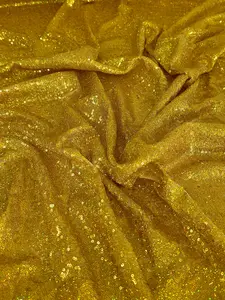 Gold Iridescent Sequin on Mesh