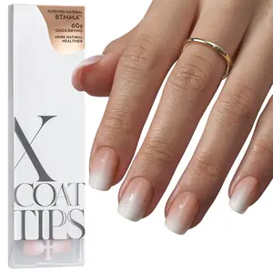 btartboxnails XCOATTIPS Ombre Nails - Product only 150pcs Ombre Tip Press On Nails,Short Square or Almond or Coffin Soft Gel Nail Tips