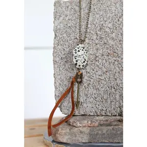 Western Stone Arrow Drop Necklace